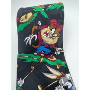 Looney Tunes Golf Tie‎ Bugs Bunny Taz Daffy Duck Marvin the Martian